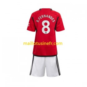 Maillot de Foot Manchester United B.Fernandes 8 Domicile 2023-24 - Enfant